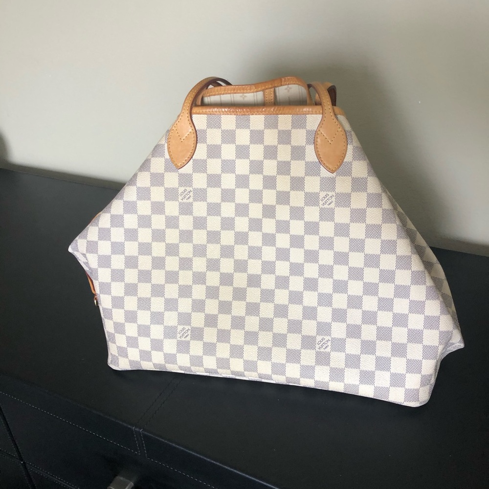 LV Neverfull GM bag/ Damier Azur Canvas